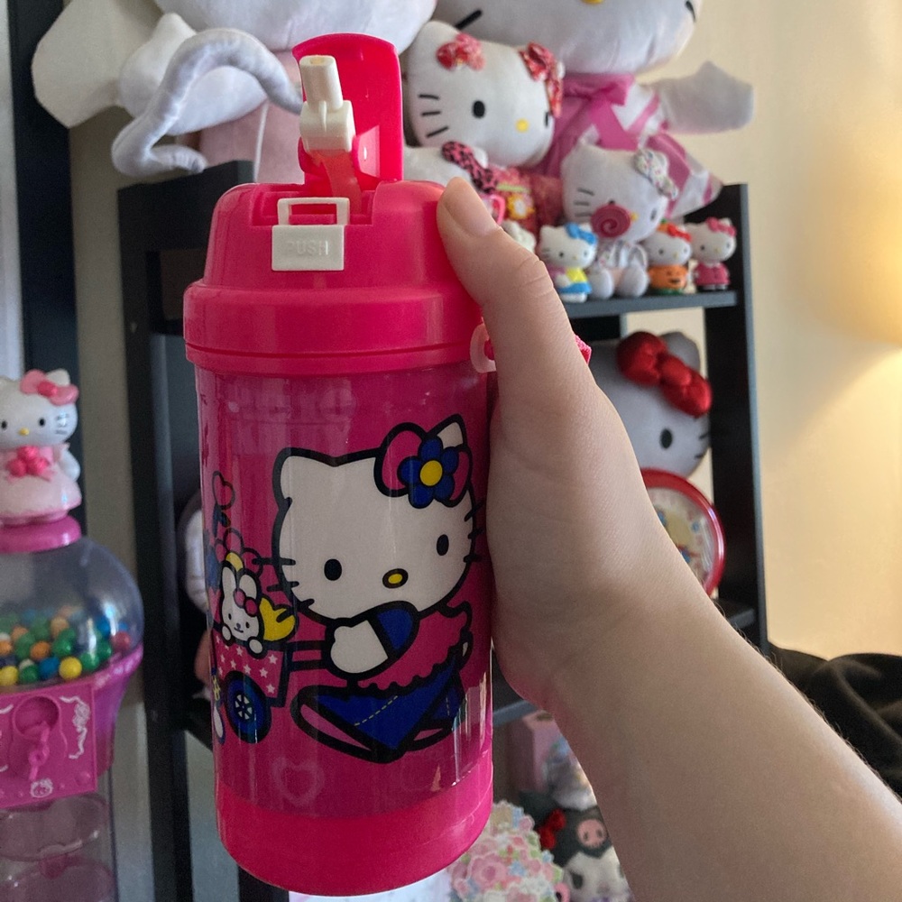 2003 Hello Kitty water bottle with strap